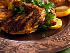 Cooking Channel serves up this Tandoori Guinea Hen recipe  plus many other recipes at CookingChannelTV.com