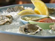 Cooking Channel serves up this Raw Oysters on the Half Shell with Cucumber Mignonette recipe from Tyler Florence plus many other recipes at CookingChannelTV.com