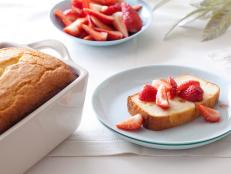 Cooking Channel serves up this Ricotta Orange Pound Cake with Strawberries recipe from Giada De Laurentiis plus many other recipes at CookingChannelTV.com