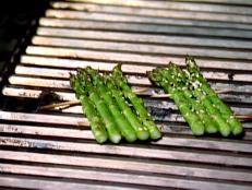 Cooking Channel serves up this Sesame Grilled Asparagus recipe  plus many other recipes at CookingChannelTV.com