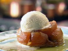 Cooking Channel serves up this Deep-Dish Apple Tarte Tatin recipe from Tyler Florence plus many other recipes at CookingChannelTV.com