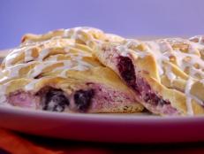 Cooking Channel serves up this Crazy-Delicious Cheesy Cherry Danish recipe  plus many other recipes at CookingChannelTV.com