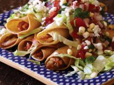 Cooking Channel serves up this Chicken Flautas recipe  plus many other recipes at CookingChannelTV.com