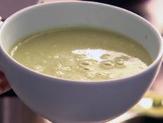 Cooking Channel serves up this Pea and Pesto Soup recipe from Nigella Lawson plus many other recipes at CookingChannelTV.com