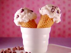 Cooking Channel serves up this Ricotta and Chocolate Chip Ice Cream Cones recipe from Giada De Laurentiis plus many other recipes at CookingChannelTV.com
