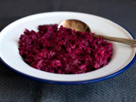 Garlicky Beet Salad with Walnuts and Dates