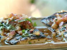 Cooking Channel serves up this Grilled Mahi-Mahi, Ceviche-Style recipe from Alton Brown plus many other recipes at CookingChannelTV.com
