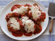 Cooking Channel serves up this Chicken Parmesan recipe from Ellie Krieger plus many other recipes at CookingChannelTV.com