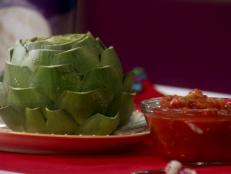 Cooking Channel serves up this HG Hot Couple: Sassy 'n Steamy Artichoke with Salsa recipe from Lisa Lillien plus many other recipes at CookingChannelTV.com