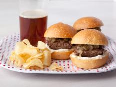 Cooking Channel serves up this Mini Man Burgers recipe from Alton Brown plus many other recipes at CookingChannelTV.com
