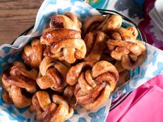 Cooking Channel serves up this Cinnamon Knots recipe from Kelsey Nixon plus many other recipes at CookingChannelTV.com