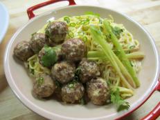 Cooking Channel serves up this Lemongrass-Coconut Noodles with Spicy Chinese Meatballs recipe from Ching-He Huang plus many other recipes at CookingChannelTV.com