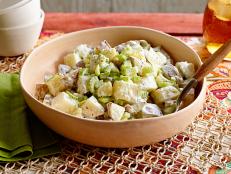 Cooking Channel serves up this Wasabi Potato Salad recipe  plus many other recipes at CookingChannelTV.com