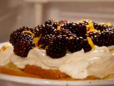 Cooking Channel serves up this Orange and Blackberry Trifle recipe from Nigella Lawson plus many other recipes at CookingChannelTV.com