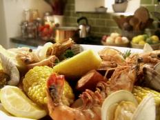 Cooking Channel serves up this Shrimp Boil with Clams and Lemon recipe from Tyler Florence plus many other recipes at CookingChannelTV.com