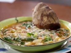 Cooking Channel serves up this Hearty and Healthy 3 Bean Minestrone recipe from Rachael Ray plus many other recipes at CookingChannelTV.com