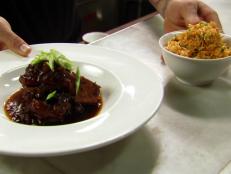 Cooking Channel serves up this Adobo Pork Shanks with Fried Rice recipe from Chuck Hughes plus many other recipes at CookingChannelTV.com