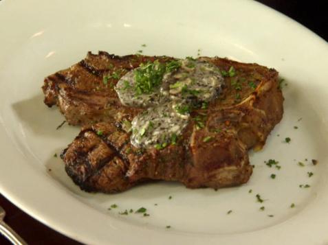 Grilled Marinated Eel River T-Bone Steaks with Truffle Tremor Butter