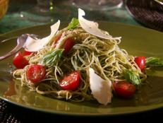 Cooking Channel serves up this Pistachio Pesto with Angel Hair Pasta recipe from Roger Mooking plus many other recipes at CookingChannelTV.com