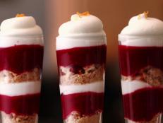 Cooking Channel serves up this Cranberry Orange Trifle Shooters recipe  plus many other recipes at CookingChannelTV.com