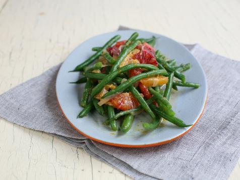 Green Beans with Blood Orange and Tangerine Dressing