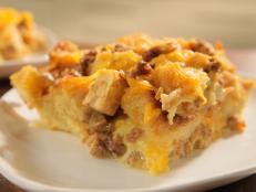 Cooking Channel serves up this Sausage and Apple Breakfast Casserole recipe  plus many other recipes at CookingChannelTV.com