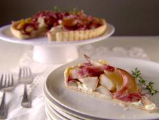 Cooking Channel serves up this Pear Gorgonzola Tart recipe from Giada De Laurentiis plus many other recipes at CookingChannelTV.com