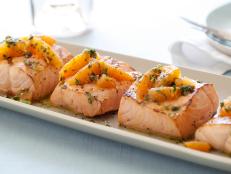 Cooking Channel serves up this Grilled Salmon with Citrus Salsa Verde recipe from Giada De Laurentiis plus many other recipes at CookingChannelTV.com