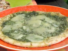Cooking Channel serves up this Grilled Flatbread with Asparagus Pesto and Fontina recipe from Bobby Flay plus many other recipes at CookingChannelTV.com