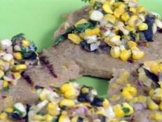 Cooking Channel serves up this Grilled Grit Cakes with Grilled Corn and Grilled Corn-Green Chile Relish recipe from Bobby Flay plus many other recipes at CookingChannelTV.com