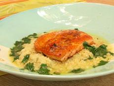 Cooking Channel serves up this Arctic Char with Tangerine-Habanero Glaze and Meyer Lemon Couscous Broth recipe from Bobby Flay plus many other recipes at CookingChannelTV.com
