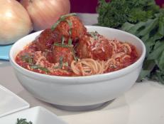Cooking Channel serves up this Grandma Maronis Meatballs 100 Year Old Recipe recipe  plus many other recipes at CookingChannelTV.com