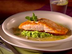 Cooking Channel serves up this Salmon in Lemon Brodetto with Pea Puree recipe from Giada De Laurentiis plus many other recipes at CookingChannelTV.com
