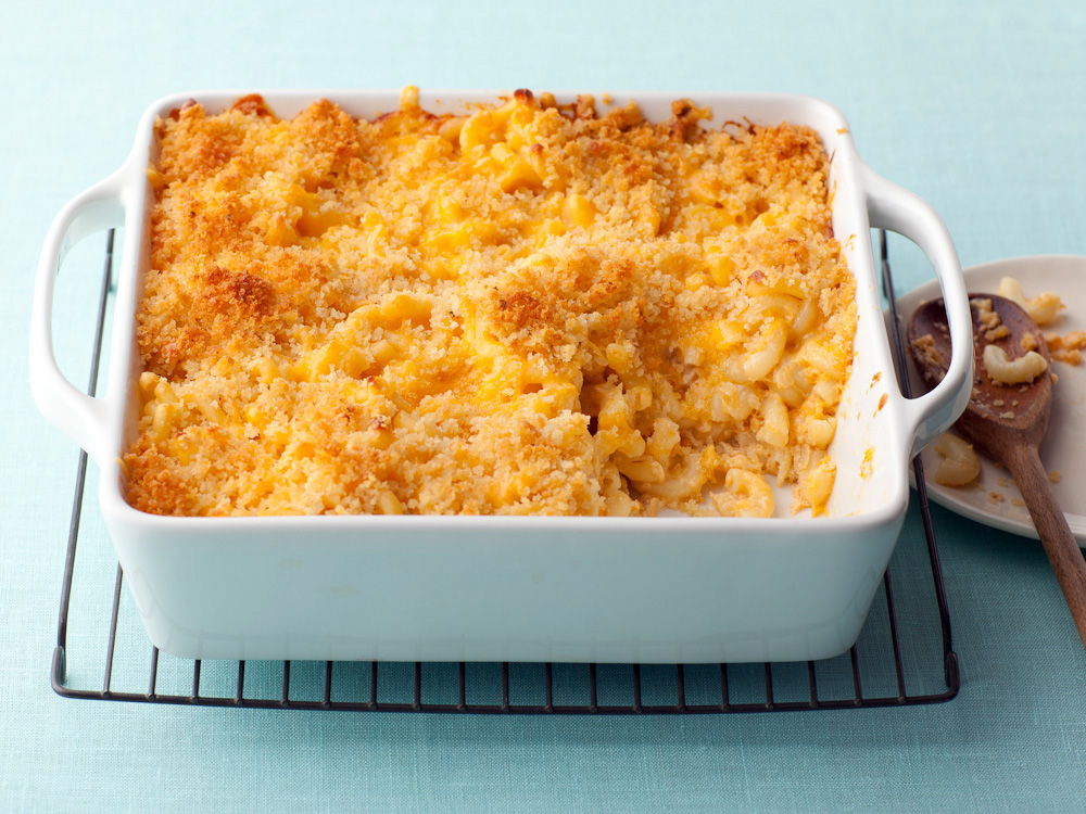 baked macaroni and cheese with bread crumbs recipe
