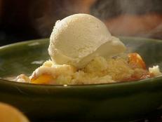 Cooking Channel serves up this Bourbon Peach Cobbler recipe  plus many other recipes at CookingChannelTV.com