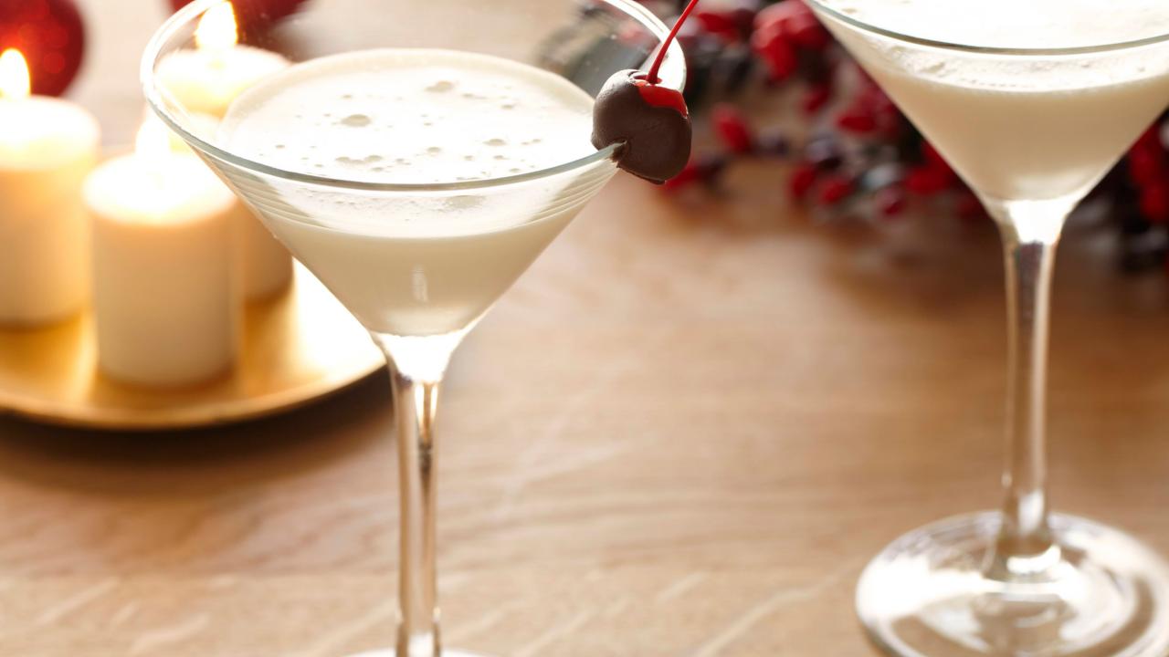 White Chocolate Cherry Martini