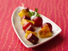 Cooking Channel serves up this Fresh and Fruity Hot Dog Skewers recipe  plus many other recipes at CookingChannelTV.com