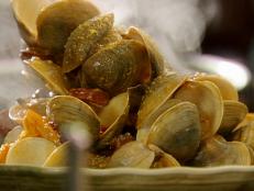 Cooking Channel serves up this Steamed Clams with Chorizo, Citrus and Saffron Aioli recipe from Tyler Florence plus many other recipes at CookingChannelTV.com