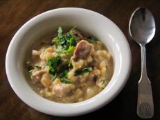 Cooking Channel serves up this Smoked Eel Chowder recipe  plus many other recipes at CookingChannelTV.com