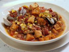 Cooking Channel serves up this Spicy Clam and Corn Chowder recipe from Rachael Ray plus many other recipes at CookingChannelTV.com