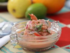 Cooking Channel serves up this Shrimp Ceviche recipe  plus many other recipes at CookingChannelTV.com