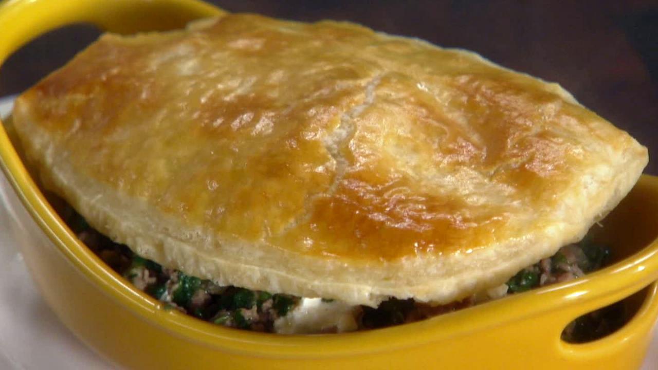 Greek Meat-n-Spinach Pot Pies