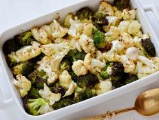 Cooking Channel serves up this Roasted Cauliflower and Broccoli recipe from Ellie Krieger plus many other recipes at CookingChannelTV.com