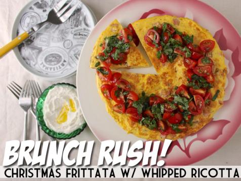 Brunch Rush! Christmas Frittata with Whipped Ricotta