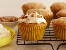 Cooking Channel serves up this Banana Muffins with Mascarpone Cream Frosting recipe from Giada De Laurentiis plus many other recipes at CookingChannelTV.com