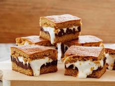 Cooking Channel serves up this S'mores Bars recipe from Kelsey Nixon plus many other recipes at CookingChannelTV.com