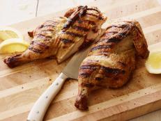 Cooking Channel serves up this Brick Grilled Chicken recipe from Michael Symon plus many other recipes at CookingChannelTV.com