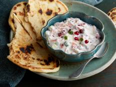 Cooking Channel serves up this Cucumber Tomato Yogurt Raita recipe  plus many other recipes at CookingChannelTV.com
