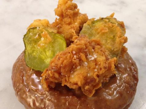Fried Chicken and Old-Fashioned "Waffle" Doughnut
