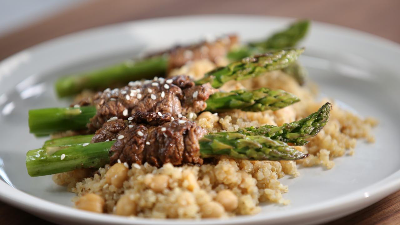 Grilled Beef-Wrapped Asparagus